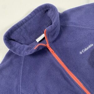 Columbia Benton Springs Size XL Purple Fleece Jacket Womens Full Zip Outdoor